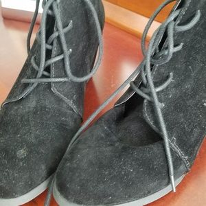 Madden Girl Black Suede Booties